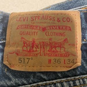 Levi Strauss 517 Jeans 36 x 34